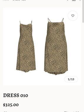 PINECONE ROW CHEETAH PRINT DRESS